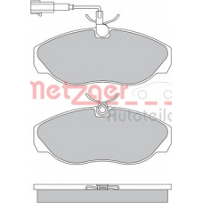 1170494 METZGER Комплект тормозных колодок, дисковый тормоз