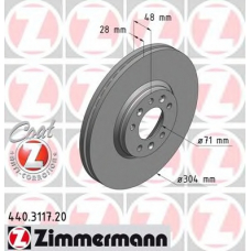 440.3117.20 ZIMMERMANN Тормозной диск