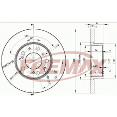 BD-4695 FREMAX Тормозной диск