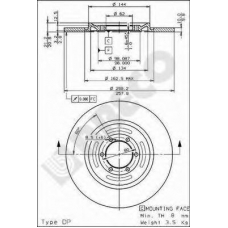 BS 7301 BRECO Тормозной диск