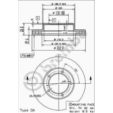 09.9143.10 BREMBO Тормозной диск