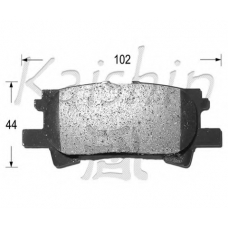 FK2250 KAISHIN Комплект тормозных колодок, дисковый тормоз