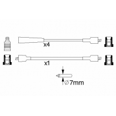 0 986 356 762 BOSCH Комплект проводов зажигания