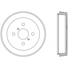 BAD9077.10 OPEN PARTS Тормозной барабан