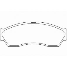 P 52 019 BREMBO Комплект тормозных колодок, дисковый тормоз