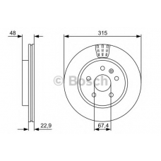 0 986 479 514 BOSCH Тормозной диск