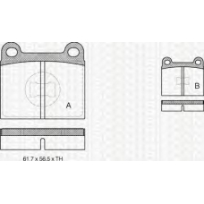 8110 29214 TRIDON Brake pads - front