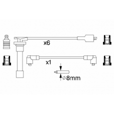 0 986 356 788 BOSCH Комплект проводов зажигания