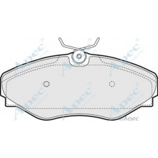 PAD1272 APEC Комплект тормозных колодок, дисковый тормоз