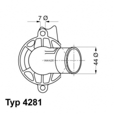 4281.87D WAHLER Термостат, охлаждающая жидкость