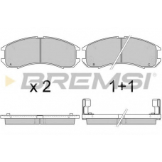 BP2423 BREMSI Комплект тормозных колодок, дисковый тормоз