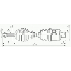 DRS6017.00 OPEN PARTS Приводной вал