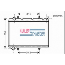 0701061 KUHLER SCHNEIDER Радиатор, охлаждение двигател