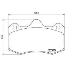 P 68 051 BREMBO Комплект тормозных колодок, дисковый тормоз