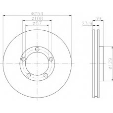 8DD 355 107-141 HELLA PAGID Тормозной диск