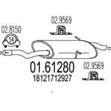 01.61280 MTS Глушитель выхлопных газов конечный