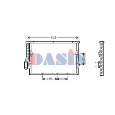 053300N AKS DASIS Конденсатор, кондиционер