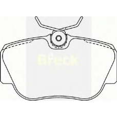 21055 00 BRECK Комплект тормозных колодок, дисковый тормоз