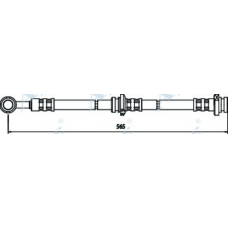 HOS3373 APEC Тормозной шланг