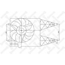 29-99011-SX STELLOX Вентилятор, охлаждение двигателя