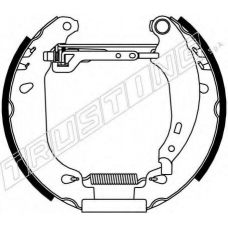 6162 TRUSTING Комплект тормозных колодок