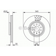 0 986 479 734 BOSCH Тормозной диск