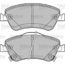 601040 VALEO Комплект тормозных колодок, дисковый тормоз