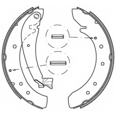 BSA2202.00 OPEN PARTS Комплект тормозных колодок