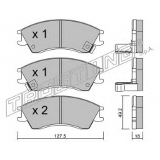 163.0 TRUSTING Комплект тормозных колодок, дисковый тормоз