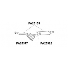 FA25153 VENEPORTE Глушитель выхлопных газов конечный