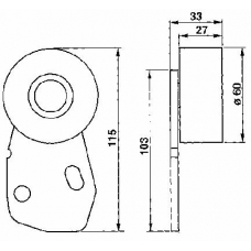 VKM 73102 SKF Подшипник натяжителя ремня