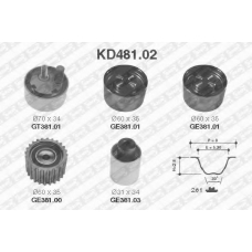 KD481.02 SNR Комплект ремня грм