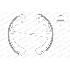 152-2361 WEEN Комплект тормозных колодок