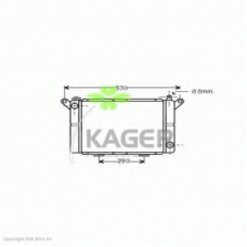 31-2947 KAGER Радиатор, охлаждение двигателя