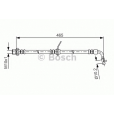 1 987 481 613 BOSCH Тормозной шланг