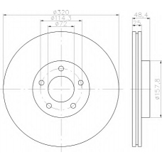 8DD 355 117-891 HELLA Тормозной диск