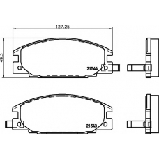 8DB 355 016-341 HELLA PAGID Комплект тормозных колодок, дисковый тормоз