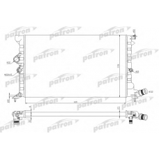 PRS3040 PATRON Радиатор, охлаждение двигателя