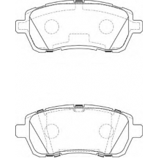 FD7390A NECTO Комплект тормозных колодок, дисковый тормоз
