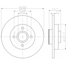 8DD 355 114-741 HELLA PAGID Тормозной диск