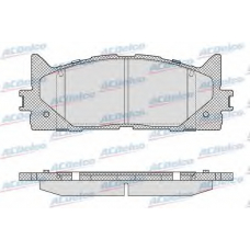 AC892981D AC Delco Комплект тормозных колодок, дисковый тормоз