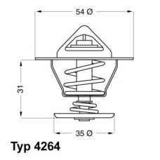 4264.84D WAHLER Термостат, охлаждающая жидкость