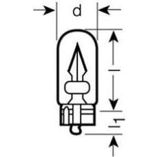 2821 OSRAM Лампа накаливания, фонарь указателя поворота; ламп