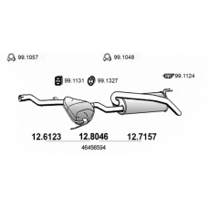 12.7157 ASSO Глушитель выхлопных газов конечный