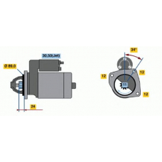 0 001 368 305 BOSCH Стартер