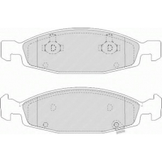 FSL1523 FERODO Комплект тормозных колодок, дисковый тормоз