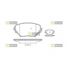 BD S379 STARLINE Комплект тормозных колодок, дисковый тормоз