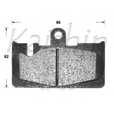 D2213 KAISHIN Комплект тормозных колодок, дисковый тормоз