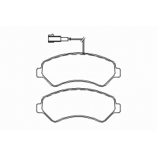 P 61 094 BREMBO Комплект тормозных колодок, дисковый тормоз