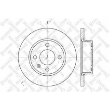 6020-4305-SX STELLOX Тормозной диск